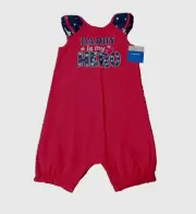 NWT WAY TO CELBRATE DADDY MY HEREO ONE PIECE ROMPER SIZE 18 MTHS