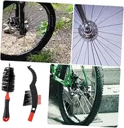 TOYANDONA 2Pcs Bike Chain Cleaner Kit Non Slip Handle Scrubber Brushes for Chain Maintenance Durable Cleaning Tools for Mountain and Folding Bicycles