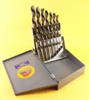 15 Pc Left Hand Drill Bit Set Reverse Drill Flutes Lifetime Warranty Drill Hog®