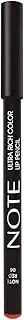 (06-NOTE-RED-ULT-PEN) - NOTE Cosmetics Ultra Rich Colour Lip Pencil 06 Red - Smudge Proof Glossy Finish