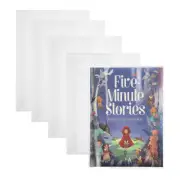 5pcs Plastic Book Covers 16K Textbook Cover Waterproof Book Cover
