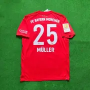 Muller 19/20 FC Bayern Munchen Home Soccer Jersey Adidas Authentic German Bundes