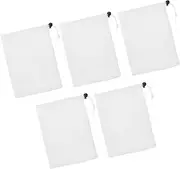 [Abaodam] 5pcs Drawstring Bags Capacity Travel Pouches for Socks Bras Jewelry and Accessories Stylish Lightweight Durable Storage for Travel and Home