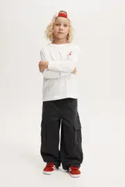 [Cotton On Kids] Cotton On Kids - Taylor Cargo Pant - Phantom 3 PHANTOM