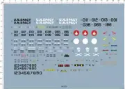 Detail Up 1/60 Scale VF-1A/S Macross Spacecraft Model Markings Water Slide Decal