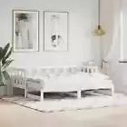 vidaXL Daybed with Trundle without Mattress White 90x190 cm Solid Wood
