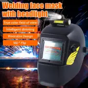 Auto Darkening Welding Helmet Large View Area True Color Screen Arc Welder Mask
