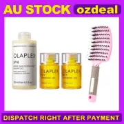 Olaplex No.4 Shampoo & 2X Bottles No.7 Bonding Oil +Hair Brush AD