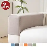 Stretch Armrest Covers Spandex Jacquard Arm Covers Soft and Elastic Protector for Chairs Couch Sofa Armchair Slipcovers Recliner Sofa