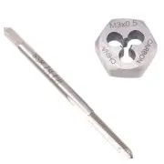US Stock HSS M3 x 0.5mm Tap & 3 x 0.5mm Hexagon Die Metric Thread Right Hand Set