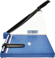 403, Paper Cutter Guillotine A4, 10 Sheet Capacity, Light Weight ABS Plastic Cutting Base, Adjustable Paper Guide, Easy Cutting Scale, Durable Sharp Blade, Blue