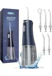 Onlyone Water Dental Flosser Pick for Teeth, 300ML Portable Oral Irrigator Blue
