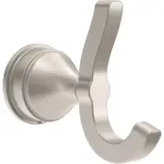 Faryn J-Hook Double Robe/Towel Hook Bath Hardware Accessory in Brushed Nickel