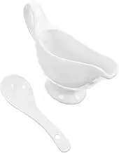 Hoement Gravy Boat Dinnerware Ceramic Creamer Gravy Container Coffee Milk Kettle Condiment Boats Sauce Boat with Handle Creamer Pitcher Condiment Bowl Gravy Cup Gravy Serving Boat