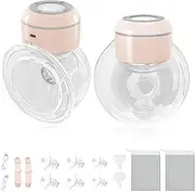 [oolong] Breast Pump,Wearable Electric Breast Pump,4Mode 12Speed Hands-Free Portable Pumps,Low Noise,LED Display,2200 mAh Ultra Long Life,180ml Large Capacity,17/19/21mm Flange,2 Pcs