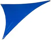 Coolaroo 473983 Coolhaven Shade Sail with Hardware Kit, 15'x12'x9' Right Triangle, Sapphire