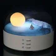 Elegant Moon Sea and Snow Mountain LED Night Light Music Speaker Lamp USB Type-C