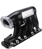 Car Intake Manifold Kit 06-11 Compatible with Civic K-Series K24A2 K20Z3 Racing Aluminum Intake Manifold 04-08(Black)