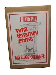 NOS Vita-Mix 64oz Dry Blade Container Whole Grains Pitcher Grinder W/Cookbook