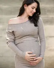 Tobie Off Shoulder Knit Dress Mocha