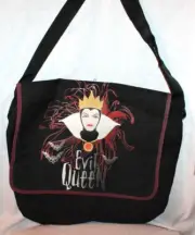 NEW VINTAGE DISNEY SNOWHITE THE EVIL QUEEN LARGE BOOK BAG 15" X 17"