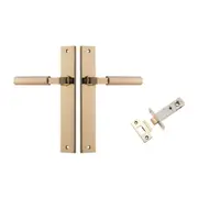 Iver Berlin Door Lever Handle on Rectangular Backplate Passage Kit