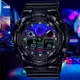 CASIO卡西歐 G-SHOCK 虛擬彩虹雙顯腕錶 GA-100RGB-1A