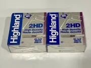2 Bx Highland 3.5 IBM 2HD High Density Diskettes 20 Floppy Disks New And Sealed