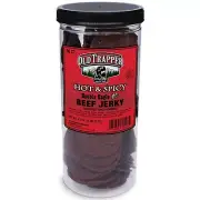 Old Trapper Double Eagle Beef Jerky Hot & Spicy Flavor 21oz. 80-Piece Jar Nat...