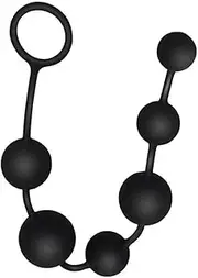 Beads 100% Silicone with Gradual Size Increase & Safe Pull Ring - Easy to Clean Toys, BPA & Phthalate Free for Men/Women