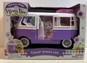 Honey Bee Acres Rainbow Ridge Flower Groove Van W/ Poseable Figure Play Set NEW