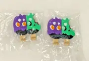 2x Funko Paka Paka Twisted Treats Popsychos Purple & Green Chase 1/18