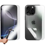 3 Set Tempered Glass Screen Protector for Apple iPhone 16 PRO Front and Back Film Guard Bulk