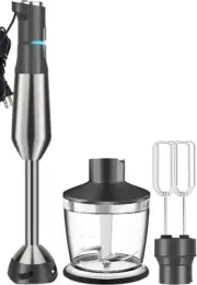 Immersion Blender RPM 16000±10% Scratch Resistant Hand Blender,15 Speed and T...