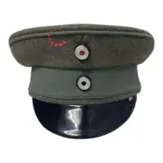 WW1 German Officer Field Cap Vulcanfibre Visor Cap Replica Made of Order