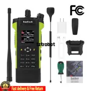 HAMGEEK APX-8000 12W Dual Band Radio VHF UHF Handheld Transceiver Dual PTT+Mic