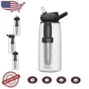 Travel-Friendly LifeStraw Eddy+ Water Bottle - Filters Harmful Contaminants