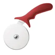 Hygiplas Pizza Cutter with Red Handle 100mm Wheel Takeaway Restaurant