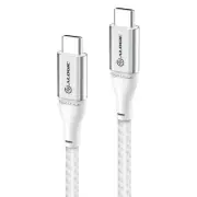 O-Alogic 3m Super Ultra USB 2.0 USB-C to USB-C Cable 5A/480Mbps Silver