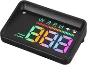Gadpiparty Car Monitor Auto Display Digital Compass Safety First Universal Fitment Easy Install Real- Interior Accessory