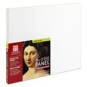 Wood Gesso Art Painting Panel: Canvas Texture, 3/4 Inch Cradle, 11" x 14"