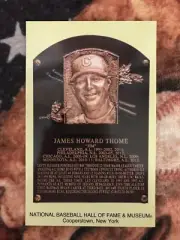 Jim Thome Postcard- Baseball Hall of Fame Induction Plaque -Cooperstown Photo