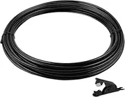 60FT 3/8" DOT Air Line, SAE J844 PA12 Nylon Air Hose with Cutter 3/8” OD Pneumatic Tubing DOT Approved 3/8" Air Brake Hose for Air Suspension Kit Truck Trailer Brake System & Fluid Transfer