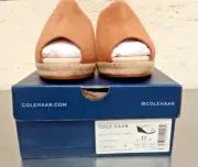 Cole Haan Women's Cloudfeel Southcrest Mule Flat Sandal, Pecan Suede, 11