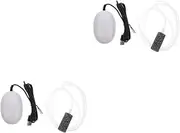 Kisangel 2 Sets Portable Aquarium Oxygen Pump Fish Tank Water Pump Mini Air for Fish Tank Oxygen Aerator