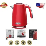 Quick Boil 1500W Electric Kettle - Retro Design, 1.7L with Cool-Touch Handle