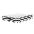 Giselle KING SINGLE Mattress Pillow Top Bed Bonnell Spring Firm Foam 21cm