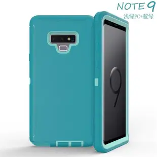 適用三星note9三防機器人360雙面全包防摔手機殼軟硅膠磨砂PC+TPU