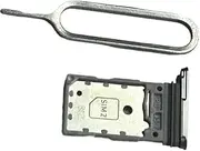 zhxchzhi OEM Dual SIM Card Tray Holder solt+pin Compatible with Samsung Galaxy S25 5G SM-S931/S25 Plus 5G SM-S936 Parts Silver
