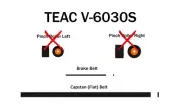 Kit belt (2 pcs) for cassette deck Teac V-6030S